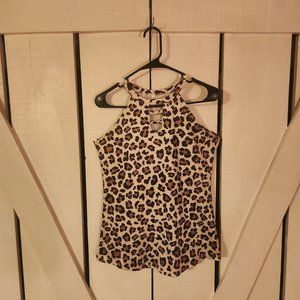 NEVER WORN! Leopard Print Stretchy Tank - M